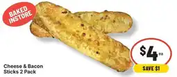 IGA Cheese & Bacon Sticks offer