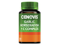 Good Price Pharmacy Cenovis Garlic, Horseradish + C Complex 120 Capsules offer