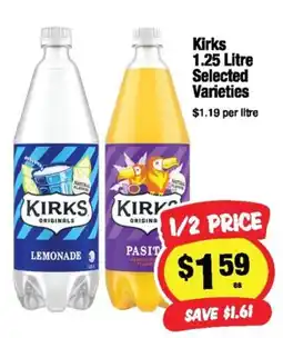 CORNETTS Kirks 1.25 Litre Selected Varieties offer