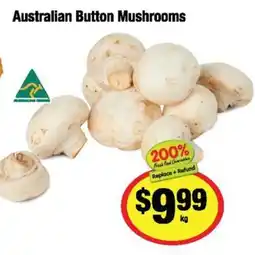 CORNETTS Australian Button Mushrooms offer