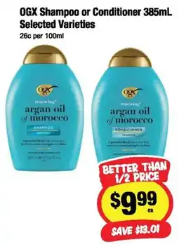 CORNETTS OGX renewing argan oil of morocco Shampoo or Conditioner offer