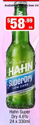 Liquor Stax Hahn Super Dry offer