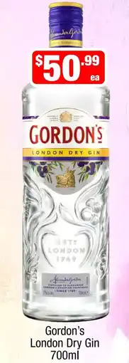 Liquor Stax Gordon's London Dry Gin offer