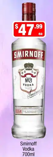Liquor Stax Smirnoff Vodka offer