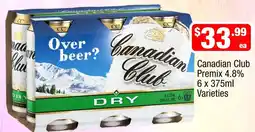 Liquor Stax Canadian Club Premix Varieties offer