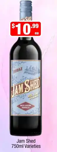 Liquor Stax Jam Shed 750ml Varieties offer
