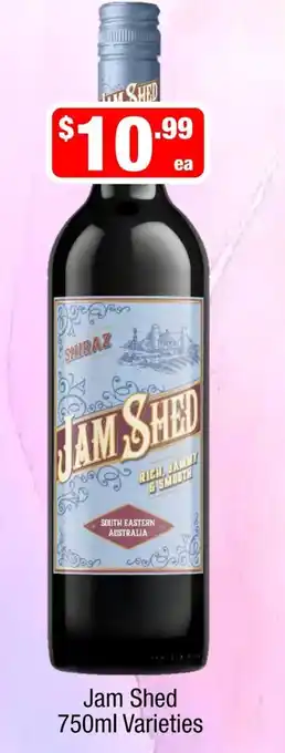 Jam Shed 750ml Varieties