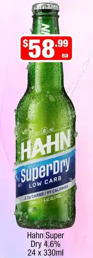 Liquor Stax Hahn Super Dry offer