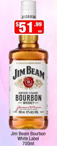 Liquor Stax Jim Beam Bourbon White Label offer