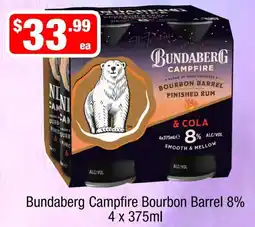 Liquor Stax Bundaberg Campfire Bourbon Barrel offer
