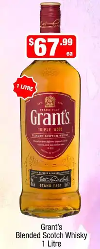 Liquor Stax Grant's Blended Scotch Whisky offer