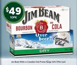 Bottler Jim Beam Bourbon and Cola offer