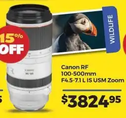 Teds Cameras Canon RF 100-500mm F4.5-7.1 L IS USM Zoom offer