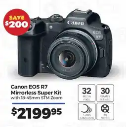Teds Cameras Canon EOS R7 Mirrorless Super Kit offer