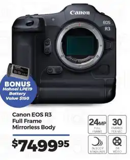Teds Cameras Canon EOS R3 Full Frame Mirrorless Body offer