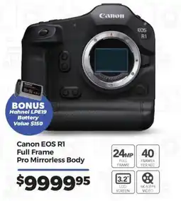 Teds Cameras Canon EOS R1 Full Frame Pro Mirrorless Body offer
