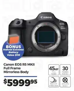 Teds Cameras Canon EOS R5 MKII Full Frame Mirrorless Body offer
