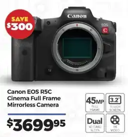 Teds Cameras Canon EOS R5C Cinema Full Frame Mirrorless Camera offer