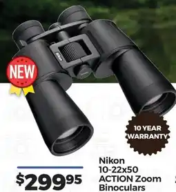 Teds Cameras Nikon 10-22x50 ACTION Zoom Binoculars offer