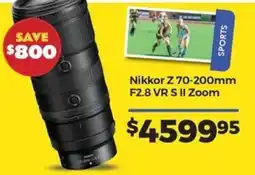 Teds Cameras Nikkor Z 70-200mm F2.8 VR S II Zoom offer