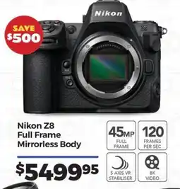 Teds Cameras Nikon Z8 Full Frame Mirrorless Body offer