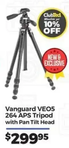 Teds Cameras Vanguard VEO5 264 APS Tripod with Pan Tilt Head offer