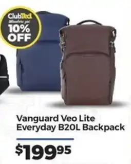 Teds Cameras Vanguard Veo Lite Everyday B20L Backpack offer