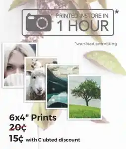 Teds Cameras 6x4" Prints offer
