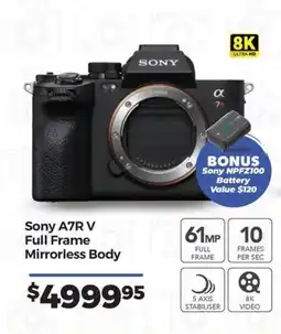 Teds Cameras Sony A7R V Full Frame Mirrorless Body offer