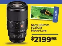 Teds Cameras Sony 100mm F2.8 GM Macro Lens offer