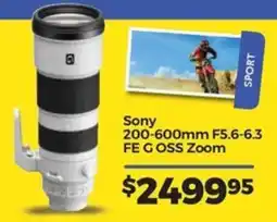 Teds Cameras Sony 200-600mm F5.6-6.3 FE G OSS Zoom offer