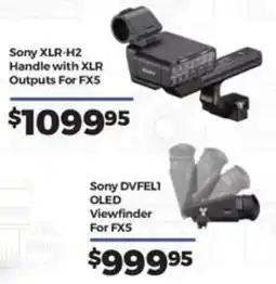 Teds Cameras Sony XLR-H2 Handle with XLR Outputs For FX5 offer