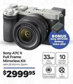 Teds Cameras Sony A7C II Full Frame Mirrorless Kit with 28-60mm Zoom offer