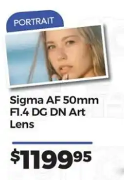 Teds Cameras Sigma AF 50mm F1.4 DG DN Art Lens offer
