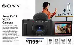 Teds Cameras Sony ZV-1 II VLOG Camera offer