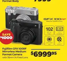 Teds Cameras Fujifilm GFX 100RF Mirrorless Medium Format Camera offer