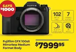 Teds Cameras Fujifilm GFX 100 II Mirrorless Medium Format Body offer