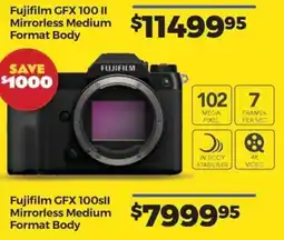 Teds Cameras Fujifilm GFX 100 II Mirrorless Medium Format Body offer