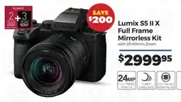 Teds Cameras Lumix S5 II X Full Frame Mirrorless Kit offer