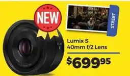 Teds Cameras Lumix S 40mm f/2 Lens offer