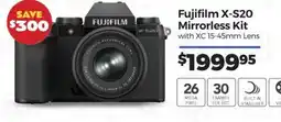 Teds Cameras Fujifilm X-S20 Mirrorless Kit with XC 15-45mm Lens offer
