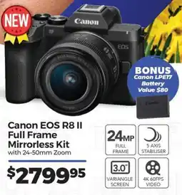 Teds Cameras Canon EOS R8 II Full Frame Mirrorless Kit offer