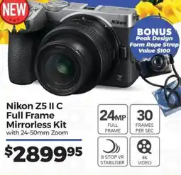 Teds Cameras Nikon Z5 II C Full Frame Mirrorless Kit offer