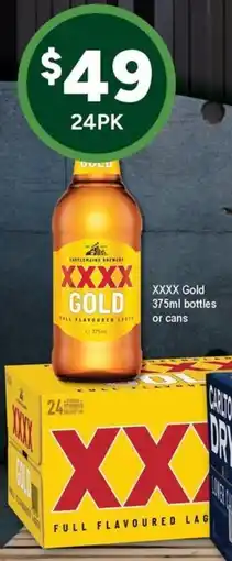 Bottler XXXX Gold offer