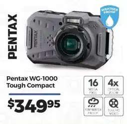 Teds Cameras Pentax WG-1000 Tough Compact offer