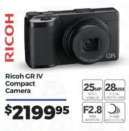 Teds Cameras Ricoh GR IV Compact Camera offer