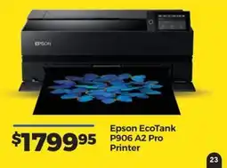 Teds Cameras Epson EcoTank P906 A2 Pro Printer offer