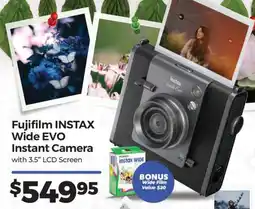 Teds Cameras Fujifilm INSTAX Wide EVO Instant Camera offer