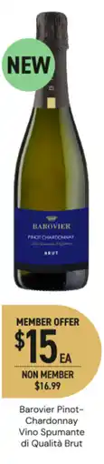 Dan Murphy's Barovier Pinot- Chardonnay Vino Spumante di Qualità Brut offer