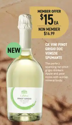 Dan Murphy's Ca' Vini Pinot Grigio offer